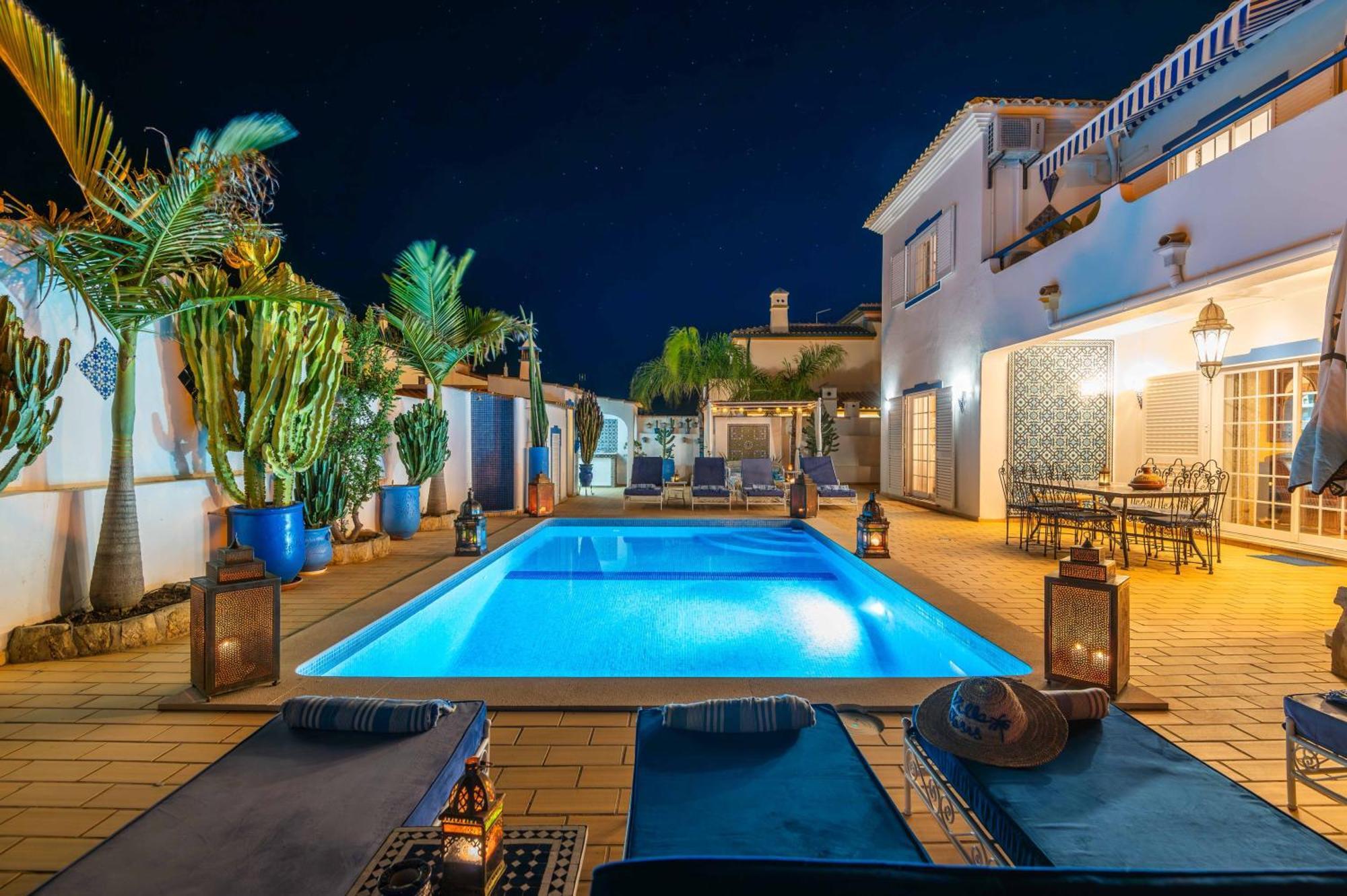Villa Oasis Gale - Luxury Villa With Private Pool, Ac, Free Wifi, 5 Min From The Beach Albufeira Zewnętrze zdjęcie